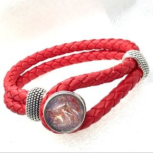 Bracelet leather Noosa Handmade 20mm snap SB20